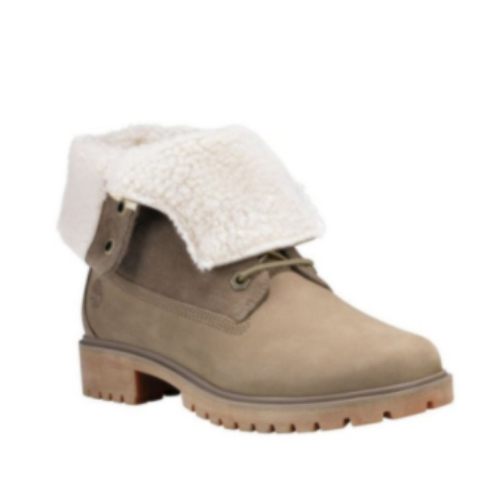 Timberland Jayne Waterproof Teddy Fleece Fold Down Boot- NEW